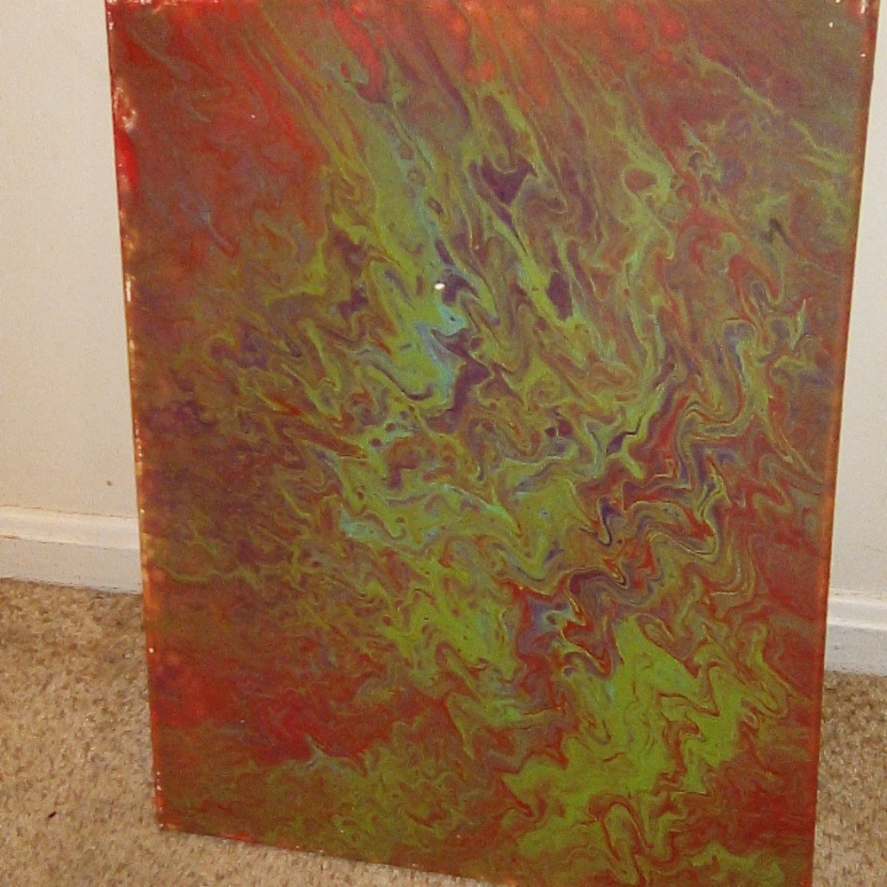 Pour paint